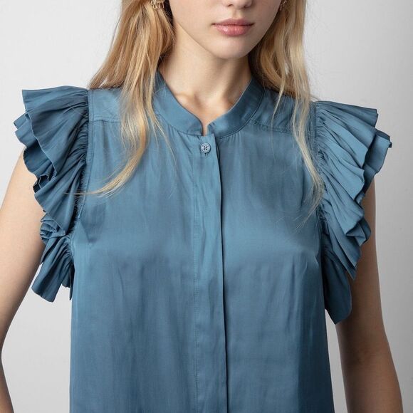 Zadig & Voltaire • Tiza satin top - Picture 1 of 11